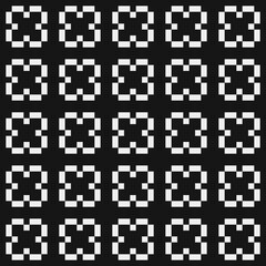 Abstract Cross Pattern Dots Logo generative computational art illustration