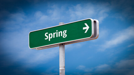 Street Sign to Spring