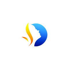 logo natural bautiful icon vector