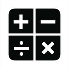 calculator icon on white background. vector eps 10