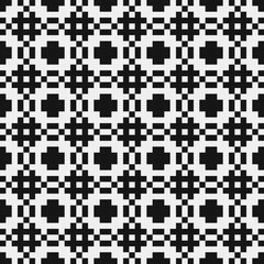 Fototapeta premium Abstract Cross Pattern Dots Logo generative computational art illustration