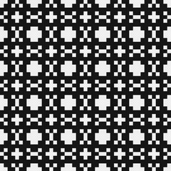 Fototapeta premium Abstract Cross Pattern Dots Logo generative computational art illustration