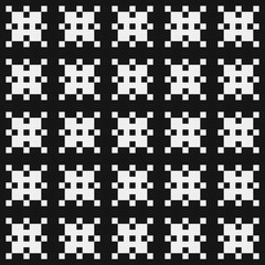 Fototapeta premium Abstract Cross Pattern Dots Logo generative computational art illustration