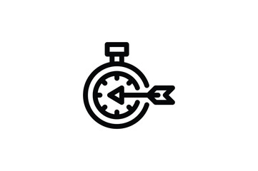 Project Management icon - Time Target