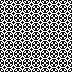 Fototapeta premium Abstract Cross Pattern Dots Logo generative computational art illustration