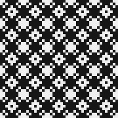 Fototapeta premium Abstract Cross Pattern Dots Logo generative computational art illustration