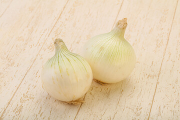 White ripe sweet onion vegetable