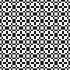 Fototapeta premium Abstract Cross Pattern Dots Logo generative computational art illustration