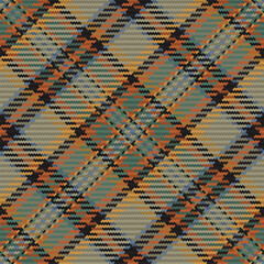 Seamless pattern of scottish tartan plaid. Repeatable background with check fabric texture. Vector backdrop striped textile print.