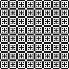 Abstract Cross Pattern Dots Logo generative computational art illustration