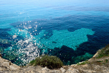 Turquoise water paradise in Favignana, Sicily, Italy