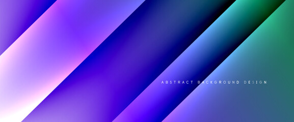 Fluid gradients with dynamic diagonal lines abstract background. Bright colors with dynamic light and shadow effects. Vector wallpaper or poster