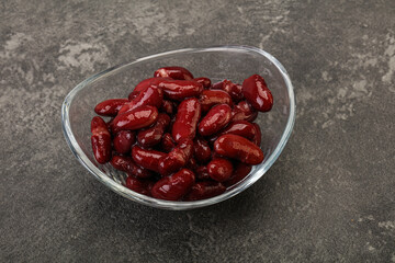 Canned red Kidney in the bowl
