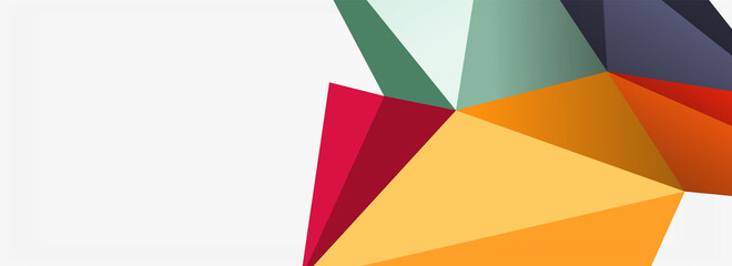 3d mosaic abstract backgrounds, low poly shape geometric design