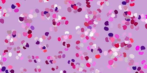 Light purple, pink vector template with abstract forms.