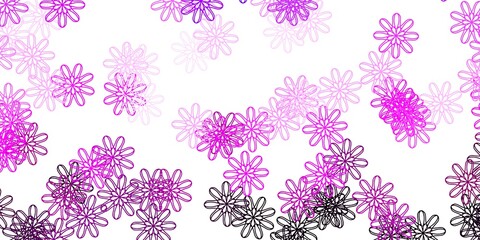 Light Purple, Pink vector natural artwork with flowers.