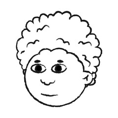 男性キャラクターの顔のイラスト