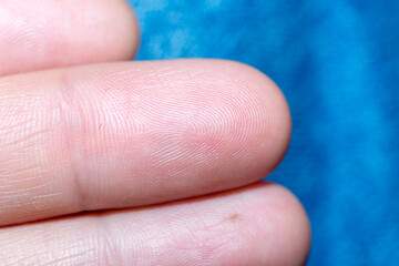 human finger close up, fingerprint