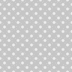 Obraz premium Merry Christmas And Happy new Year. Simple snowflackes. Vector Seamless pattern for gift paper and fabric