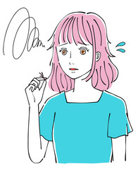 ヘアダメージ　女性