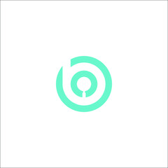 Letter B technology smart and modern a slick logo for a web and mobile app growth platform.