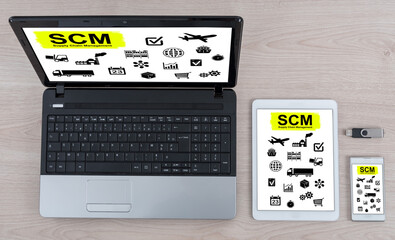 Scm concept on different devices