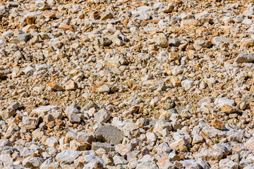 Background of the limestone boulders. Natural stone pattern