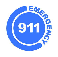 911 emergency sign	