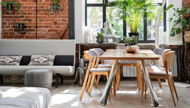 Dining Room Brick Wall Stock Photos And Royalty Free Images Vectors And Illustrations Adobe Stock
