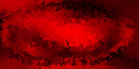 Light red vector polygonal backdrop.