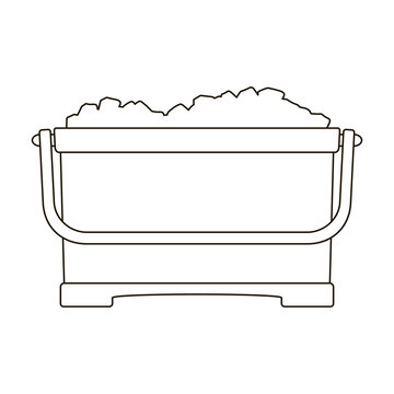 recommend clip art: Ice box vector icon.Outline vector icon isolated on white background ice box.