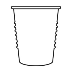 Cup vector icon.Realistic vector icon isolated on white background cup.