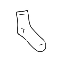 Socks sketch icon for web, mobile and infographics. Hand drawn Socks icon. Socks vector icon. socks vector sketch illustration. socks vector sketch illustration