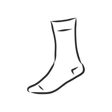 Socks sketch icon for web, mobile and infographics. Hand drawn Socks icon. Socks vector icon. socks vector sketch illustration. socks vector sketch illustration