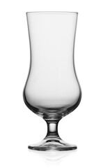 Empty glass for wine or beer isolated on white background