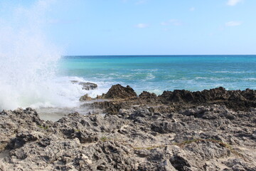 Falaise en Guadeloupe
