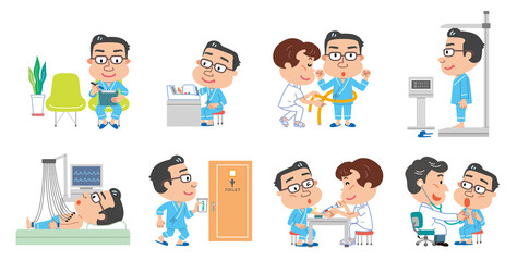 健康診断 検査内容　中年男性