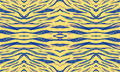 Zebra Skin Print. Seamless Safari Ornament. 