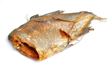 Long-cooked fish. Baked in a Russian oven on straw