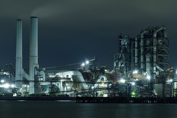 周南の工場夜景