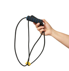 female hand holding hand expander for sports