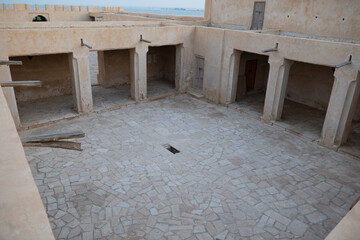 Al Uqair Fort abandoned old building in Eastern Saudi Arabia