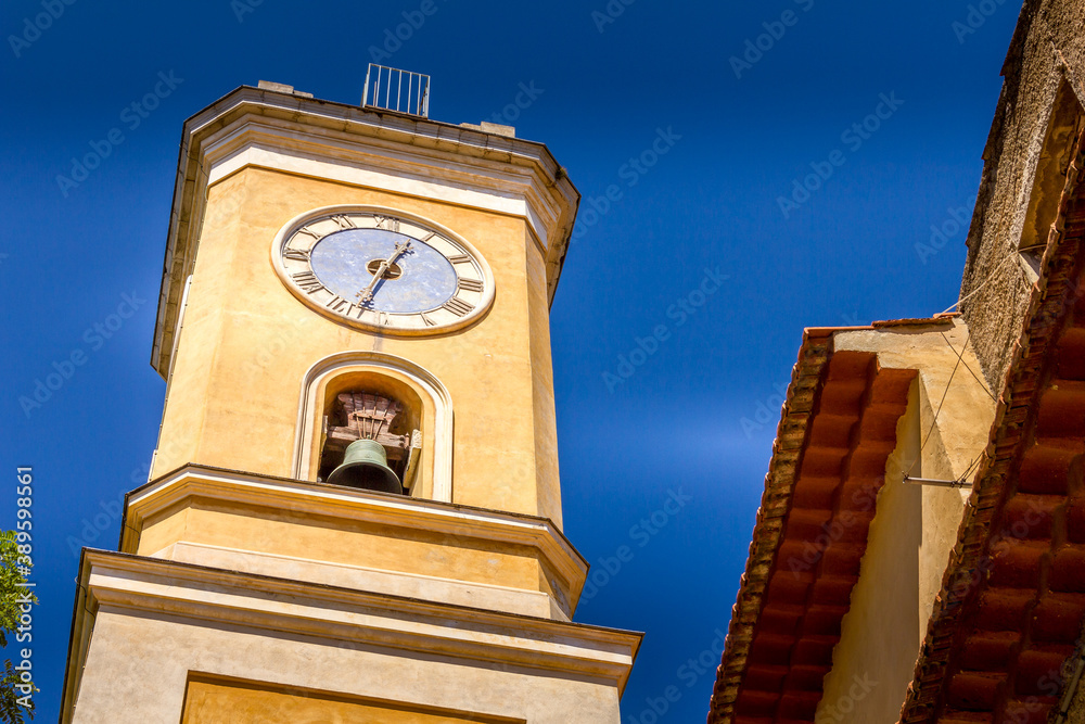 Poster church in eze, south of france