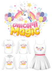 Set of girl outfits