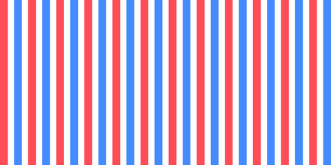 Seamless red and blue pattern abstract background with stripes. Barber line