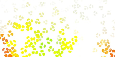 Light green, red vector pattern with abstract shapes.