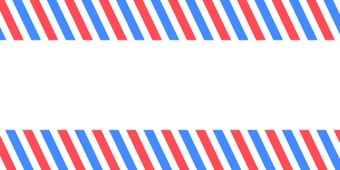 Seamless red and blue pattern abstract background with stripes. Barber line. Copy for text