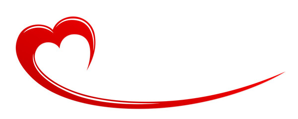 Symbol of the stylized red heart.