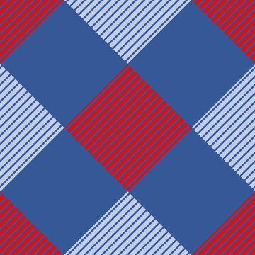 Rood en blauw geometrische figuur naadloos herhaal patroon