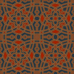 Oriental islamic motif. Moorish Moresque seamless pattern